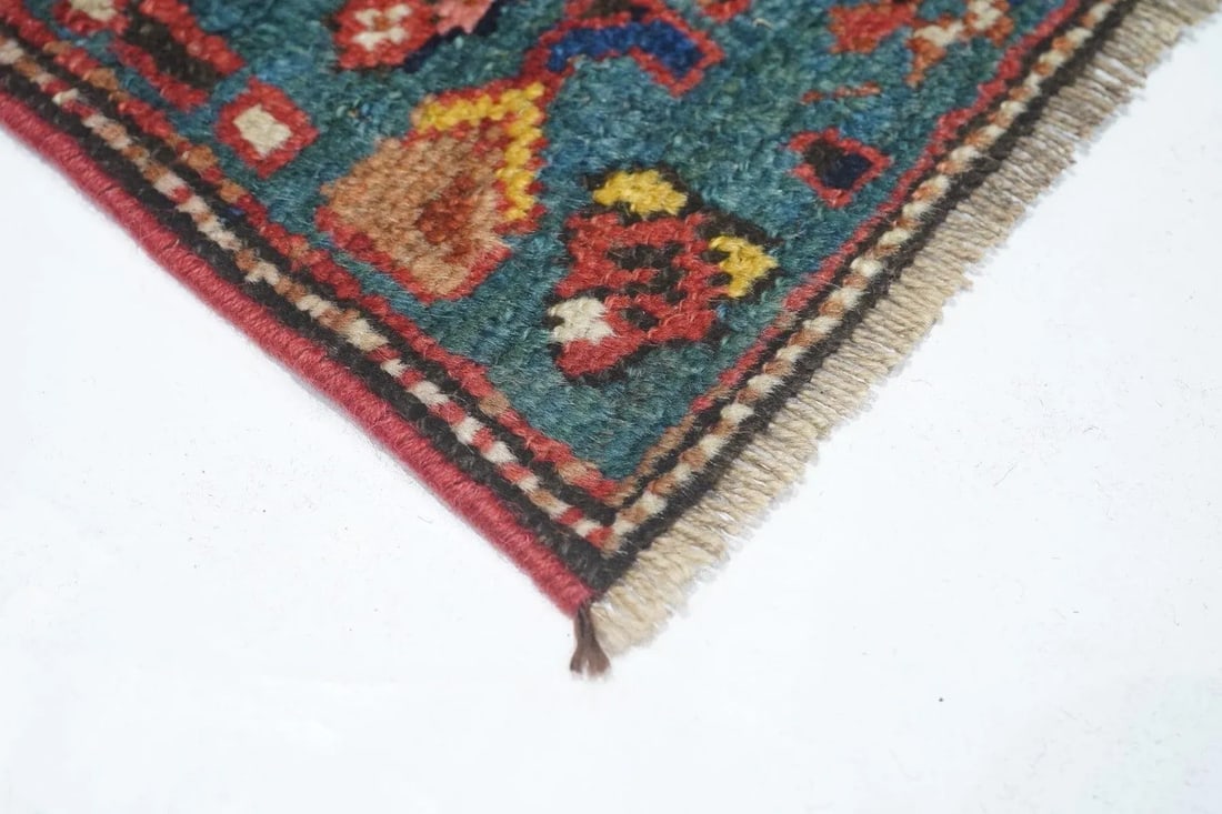 Late 18th Century Antique Kurdish Rug 3'1'' x 15'11'' - 7