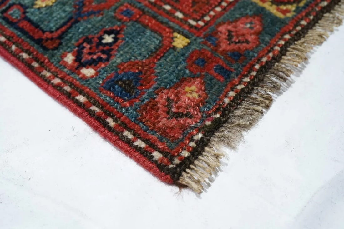Late 18th Century Antique Kurdish Rug 3'1'' x 15'11'' - 8