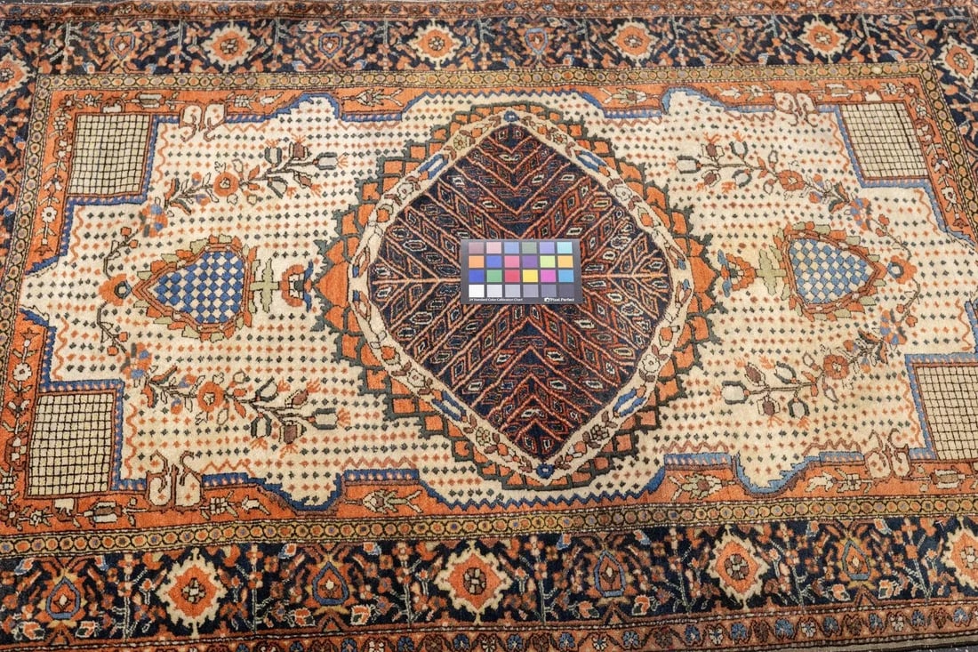 Late 18th Century Antique Persian Farahan Sarouk Rug 3'4'' x 4'11'' - 2