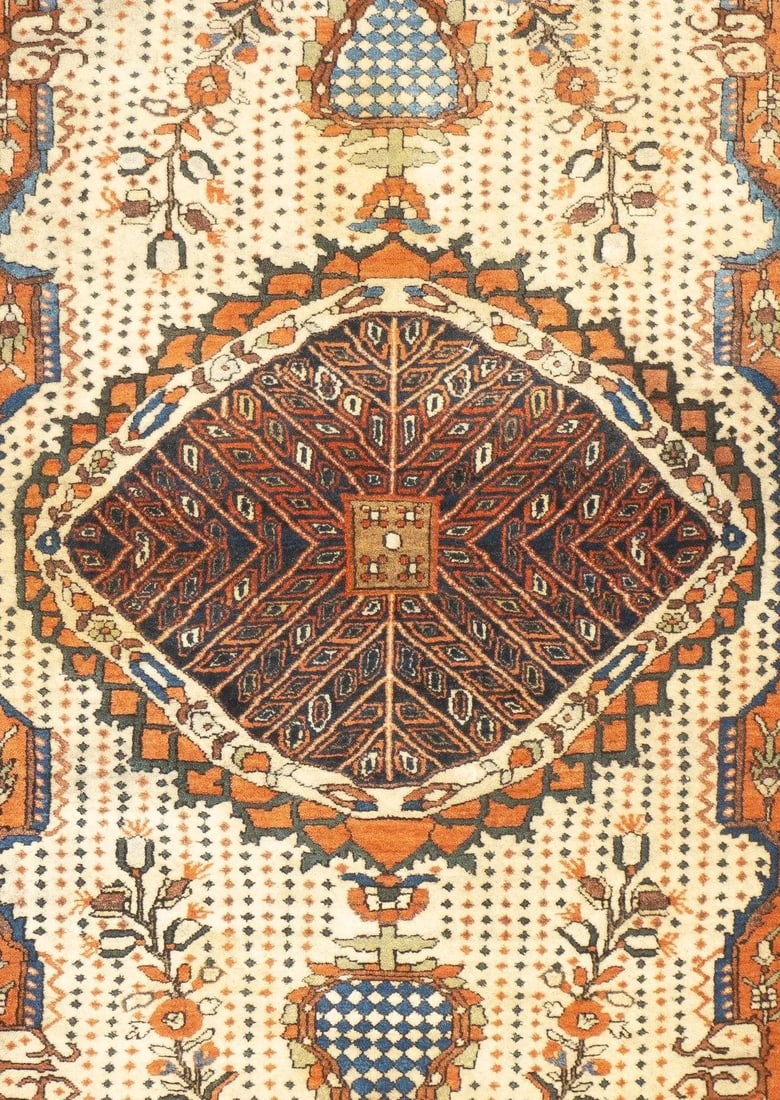 Late 18th Century Antique Persian Farahan Sarouk Rug 3'4'' x 4'11'' - 6