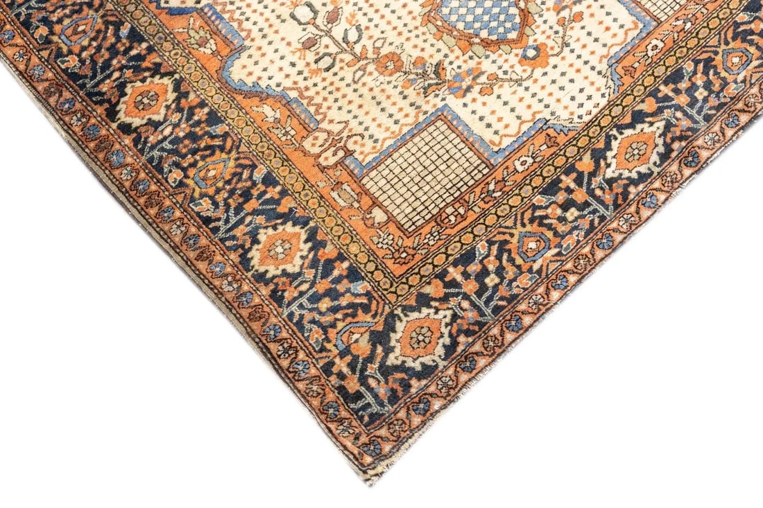 Late 18th Century Antique Persian Farahan Sarouk Rug 3'4'' x 4'11'' - 7