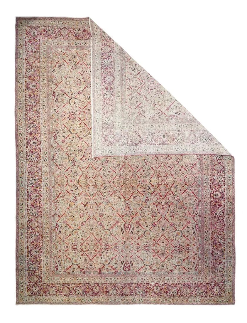 Late 18th Century Antique Tabriz Rug 9'11'' x 13'6'' - 2