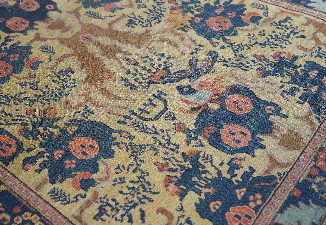 Late 18th Century Antique Senneh -One Of Pair Rug 3'1'' x 4'9'' - 10