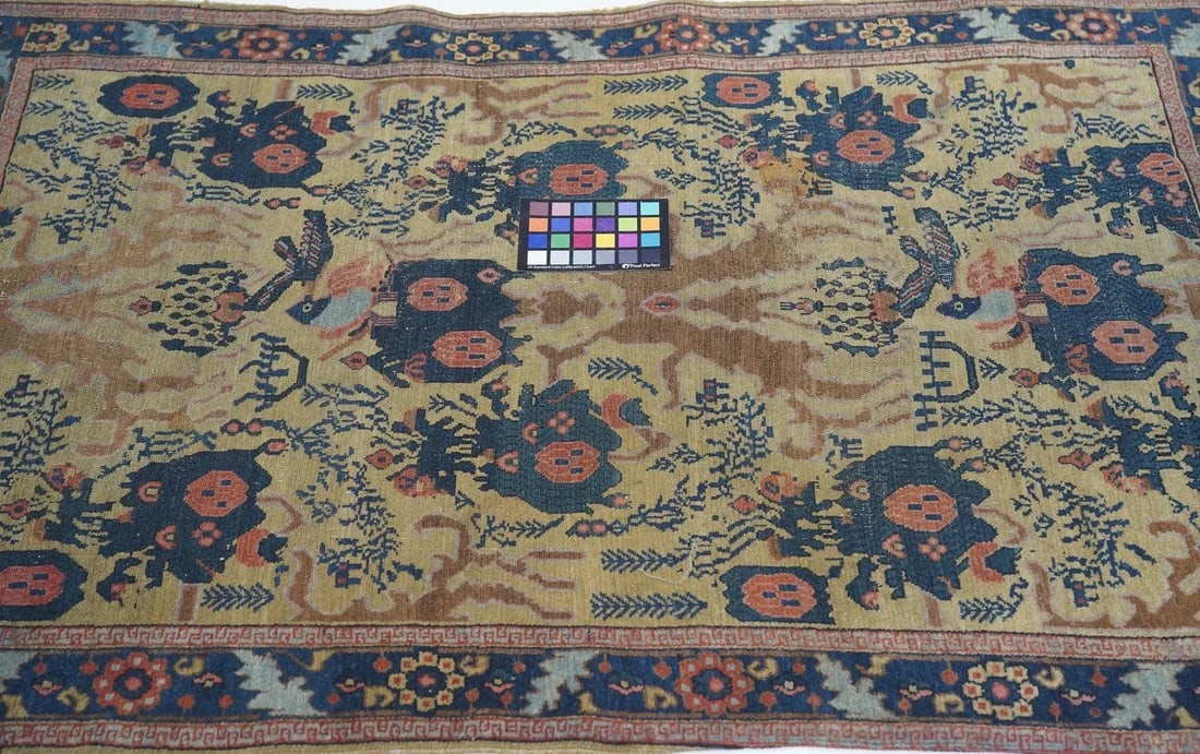 Late 18th Century Antique Senneh -One Of Pair Rug 3'1'' x 4'9'' - 2
