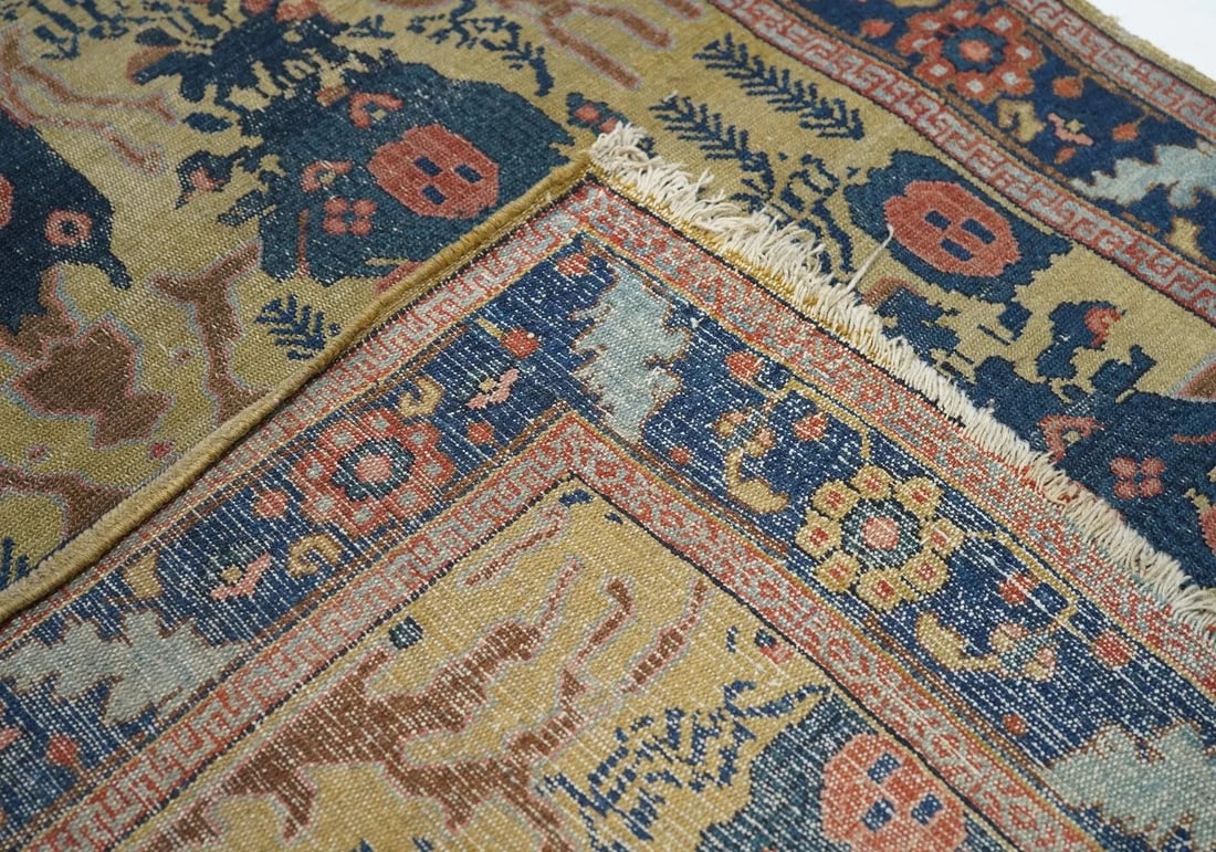 Late 18th Century Antique Senneh -One Of Pair Rug 3'1'' x 4'9'' - 4