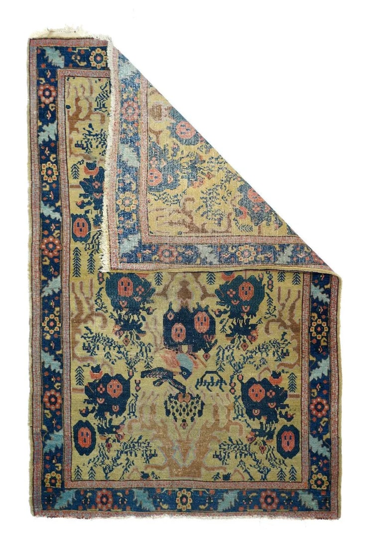 Late 18th Century Antique Senneh -One Of Pair Rug 3'1'' x 4'9'' - 5