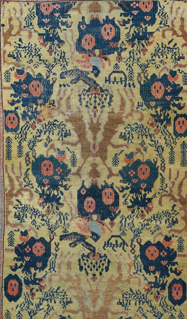 Late 18th Century Antique Senneh -One Of Pair Rug 3'1'' x 4'9'' - 6