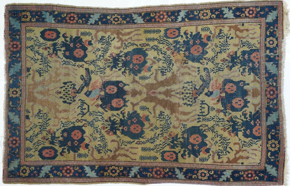 Late 18th Century Antique Senneh -One Of Pair Rug 3'1'' x 4'9'' - 7