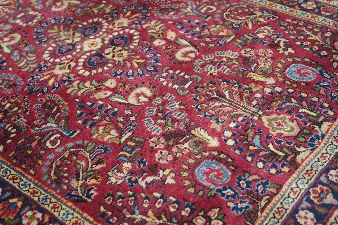 Antique Sarouk Rug 3'4'' x 5'0'' - 10
