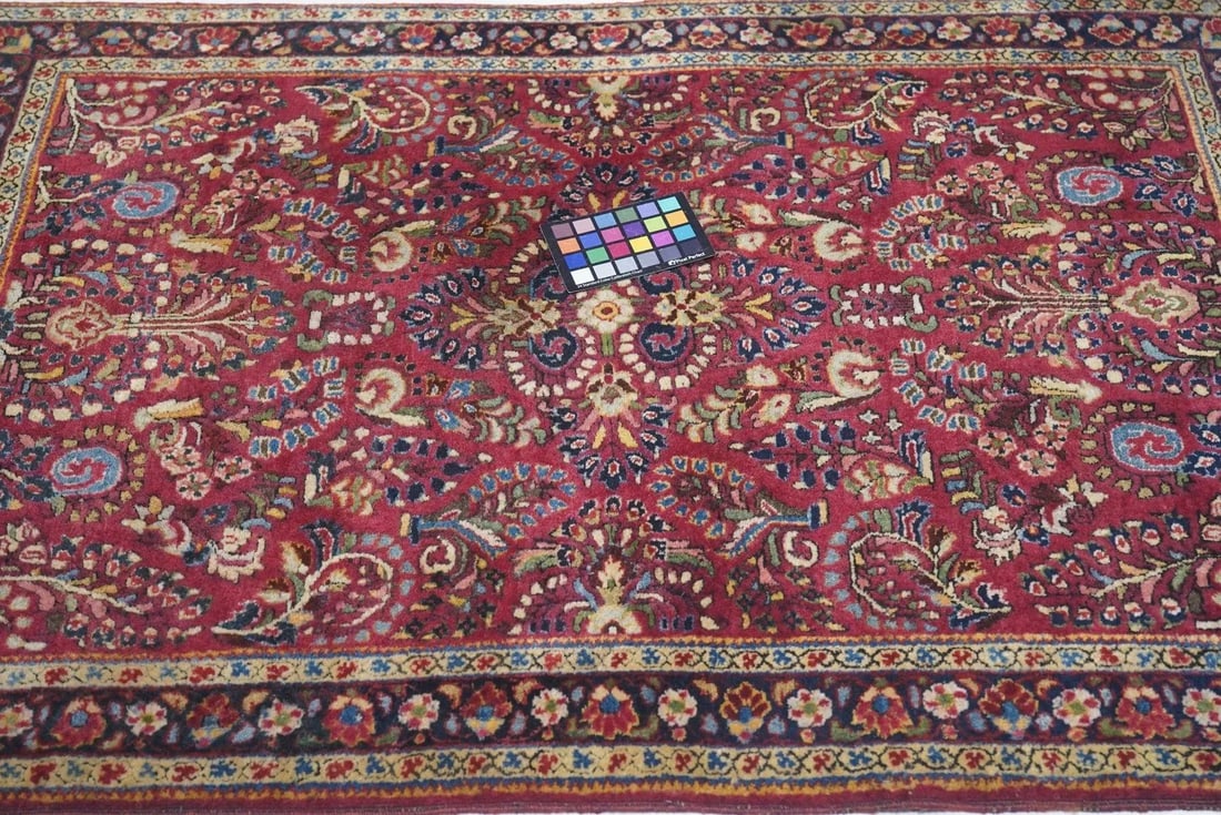 Antique Sarouk Rug 3'4'' x 5'0'' - 2