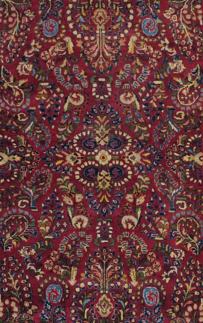 Antique Sarouk Rug 3'4'' x 5'0'' - 6