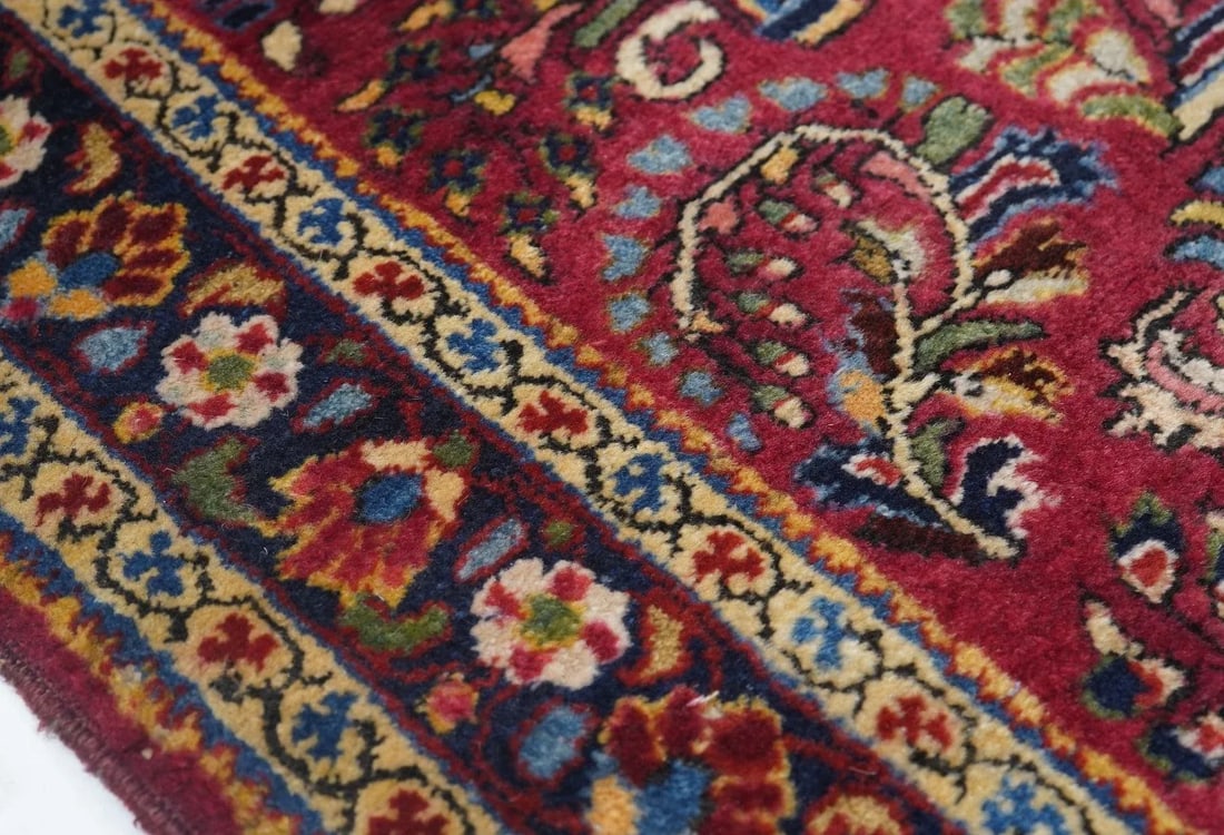 Antique Sarouk Rug 3'4'' x 5'0'' - 9