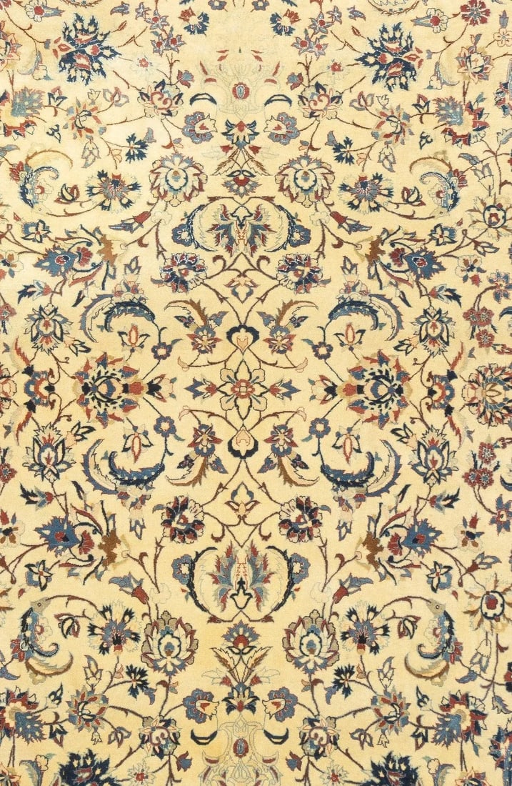 1970s Vintage Persian Nain Rug 5'5'' x 8'5'' - 3
