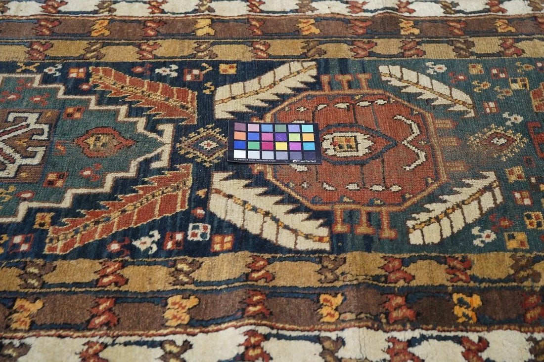 Late 18th Century Antique Heriz Rug 3'0'' x 10'8'' - 11