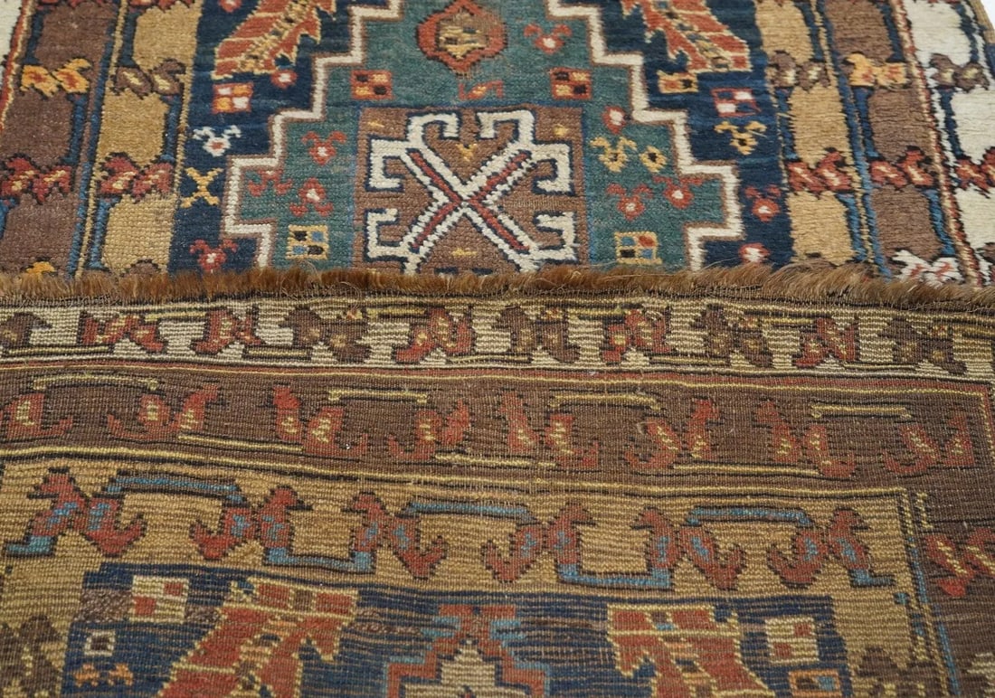 Late 18th Century Antique Heriz Rug 3'0'' x 10'8'' - 3