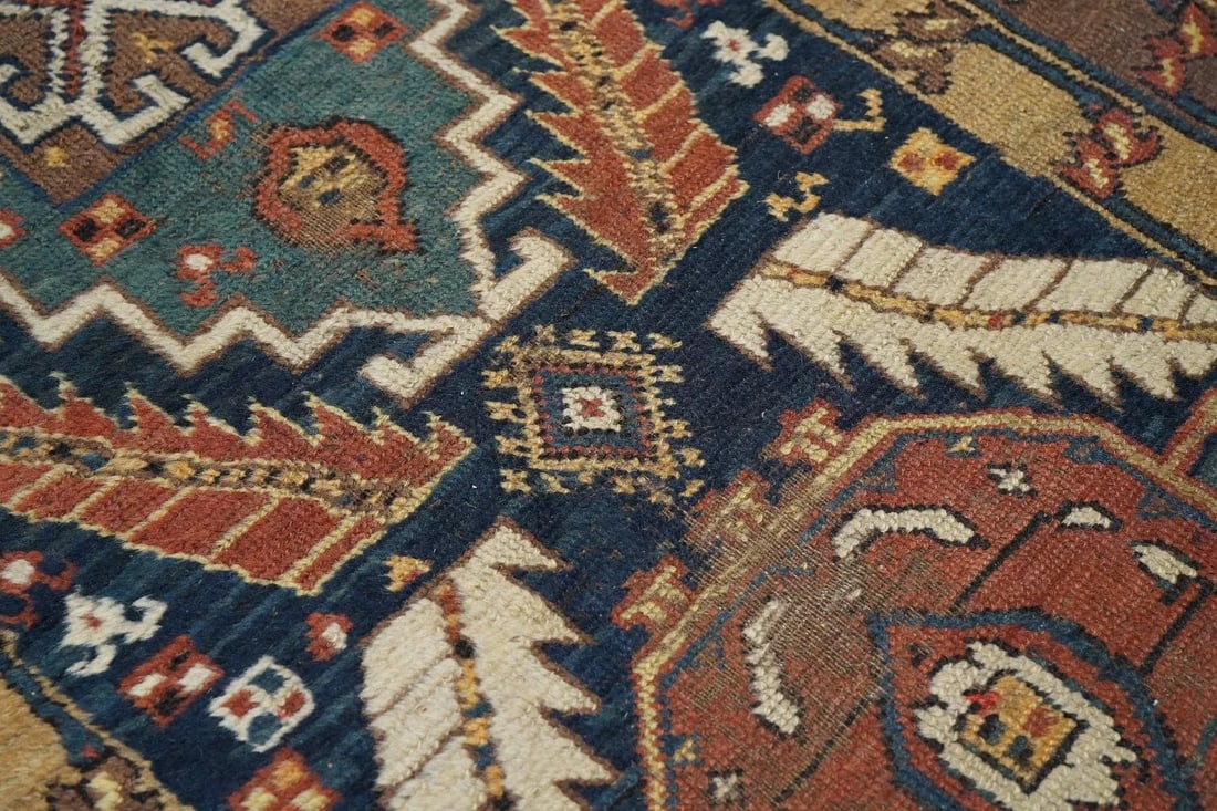 Late 18th Century Antique Heriz Rug 3'0'' x 10'8'' - 8