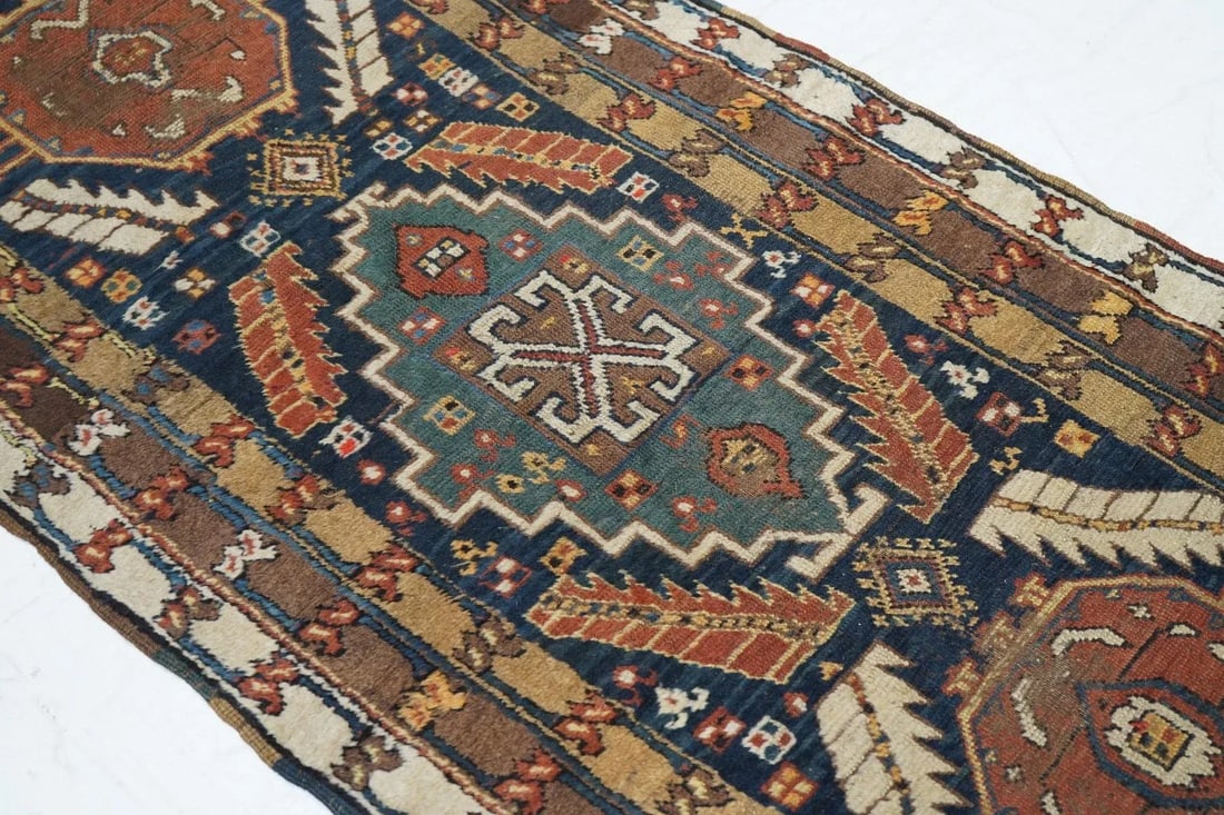Late 18th Century Antique Heriz Rug 3'0'' x 10'8'' - 9