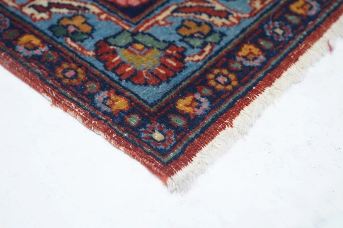 Antique Persian Dabir Kashan Rug 4'4'' x 6'10'' - 5