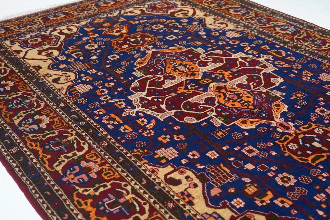 Vintage Isfahan Rug 4'9'' X 6'10'' - 11
