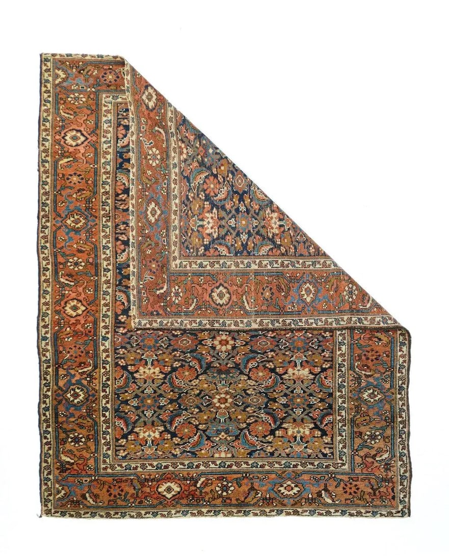 Antique Heriz Serapi Rug 4'9'' x 6'0'' - 4