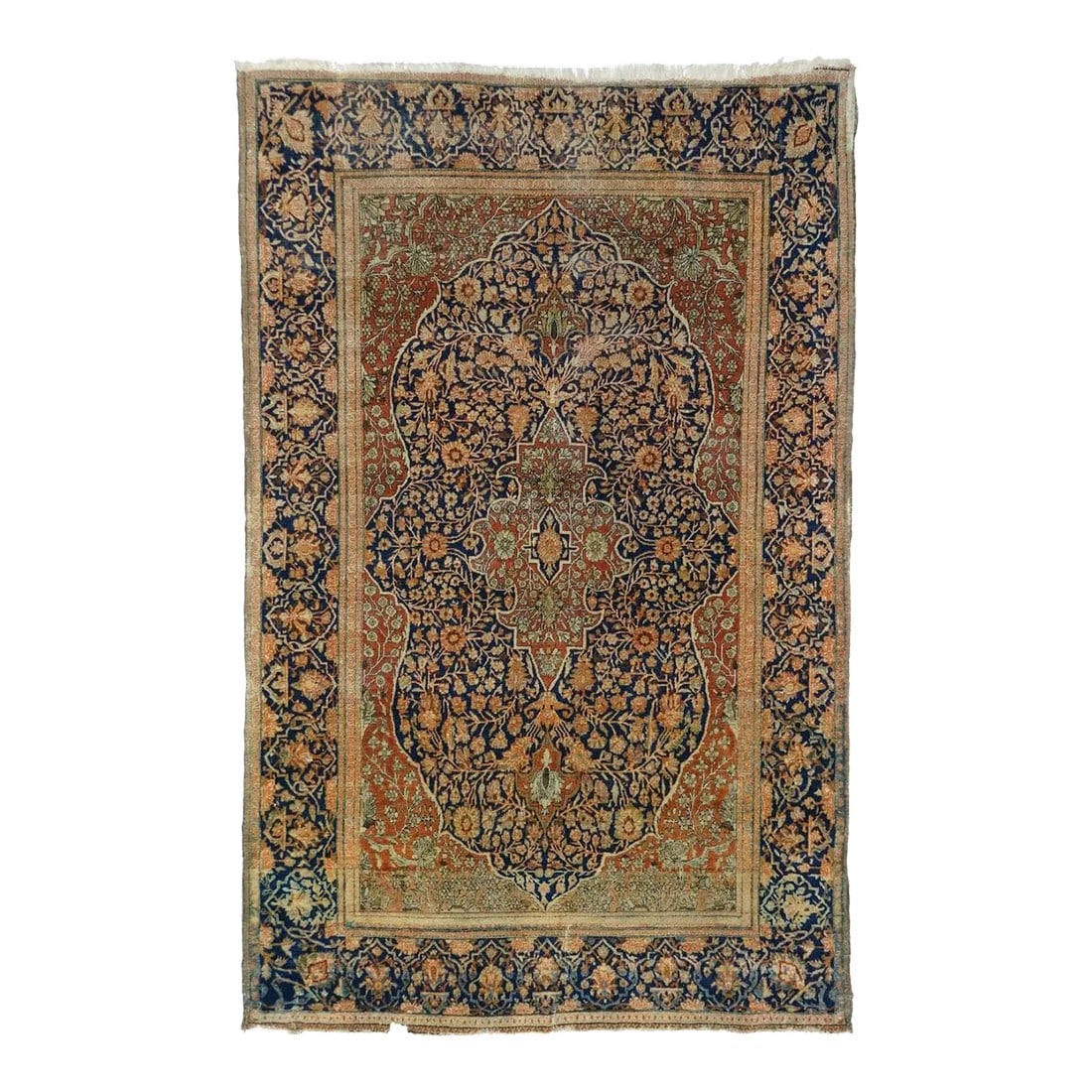 Antique Mohtasham Kashan Rug 4'3'' X 6'9'' (1 of 11)