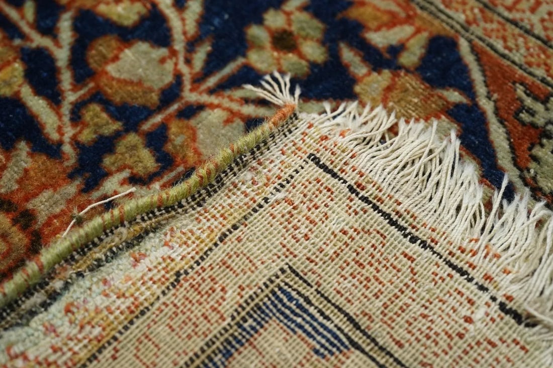 Antique Mohtasham Kashan Rug 4'3'' X 6'9'' - 2