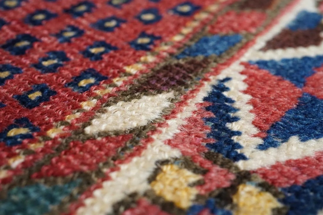 Antique Afshar Rug 3'6'' x 3'10'' - 8