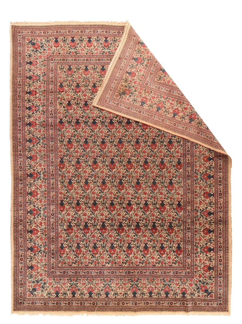 Antique Tehran Zele Sultan Rug 8'6'' x 11'9'' - 2