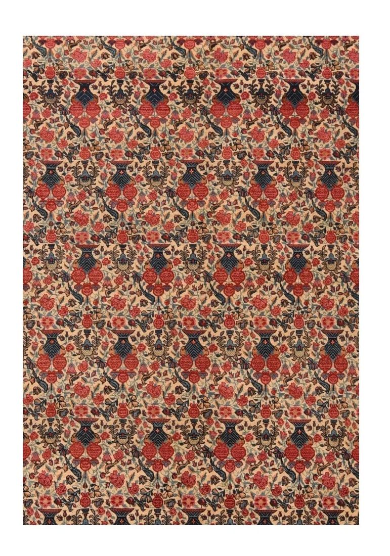 Antique Tehran Zele Sultan Rug 8'6'' x 11'9'' - 3