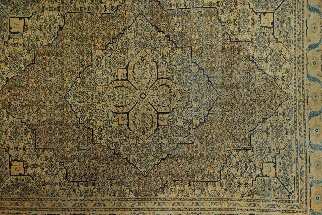 Late 18th Century Antique Tabriz Rug 9'1'' x 11'10'' - 6