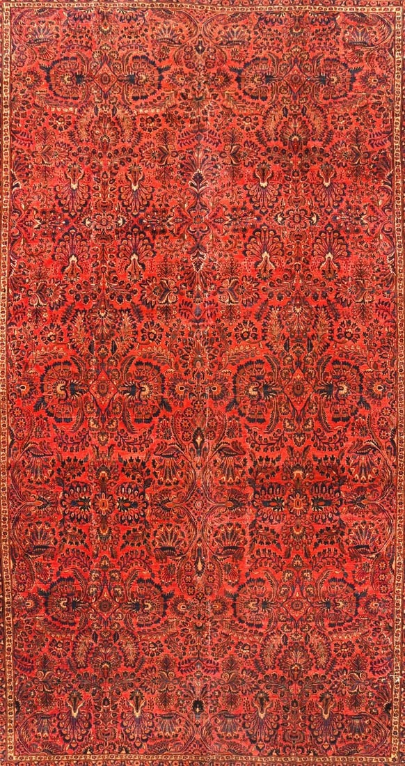 Antique Sarouk Rug 12'0'' x 18'6'' - 2