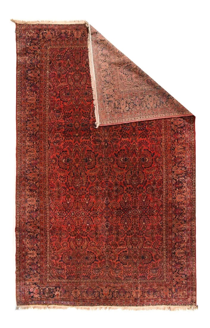 Antique Sarouk Rug 12'0'' x 18'6'' - 3