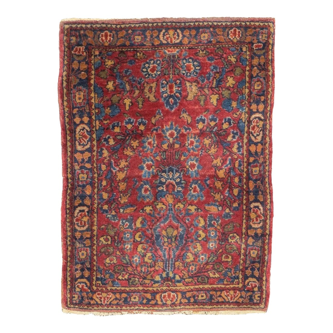 Antique Persian Sarouk Rug 2'0" X 2'7'' (1 of 6)