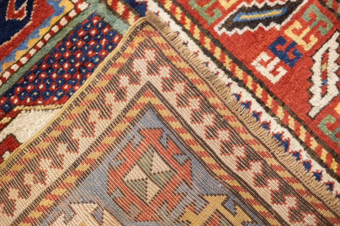 Antique Caucasian Kazak Rug 6'5'' X 7'11'' - 11