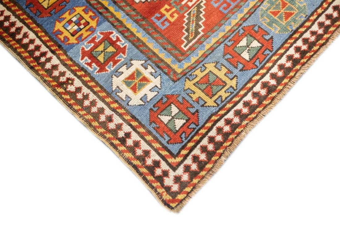 Antique Caucasian Kazak Rug 6'5'' X 7'11'' - 3