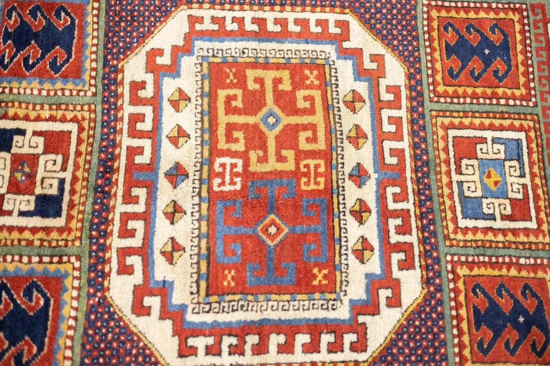 Antique Caucasian Kazak Rug 6'5'' X 7'11'' - 7
