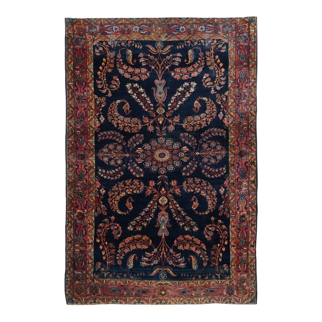 Antique Mohajeran Sarouk Rug 4'4'' x 6'4'' (1 of 9)