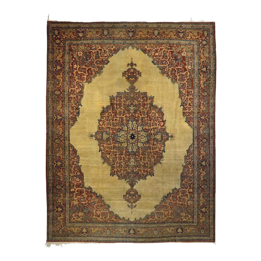 Late 18th Century Antique Haji Jalili Tabriz Rug 8'9'' x 12'0'' (1 of 12)