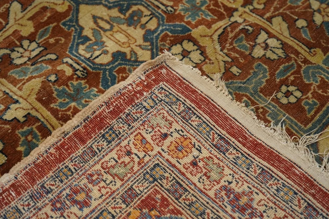 Late 18th Century Antique Haji Jalili Tabriz Rug 8'9'' x 12'0'' - 4