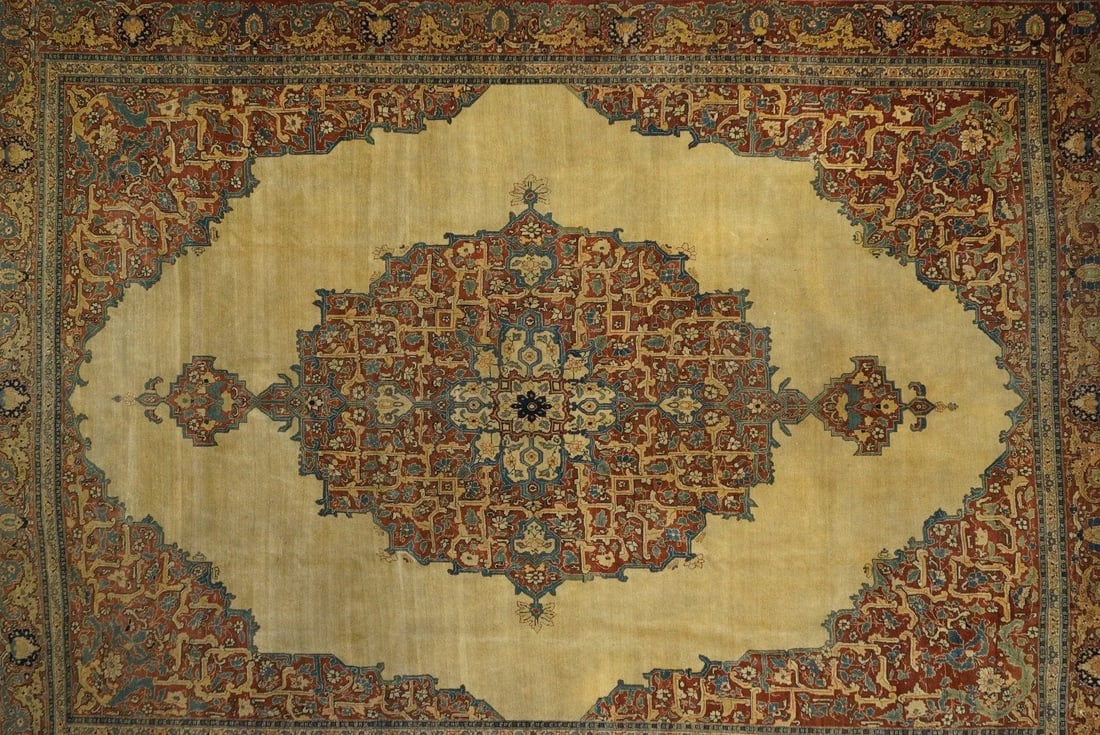 Late 18th Century Antique Haji Jalili Tabriz Rug 8'9'' x 12'0'' - 6