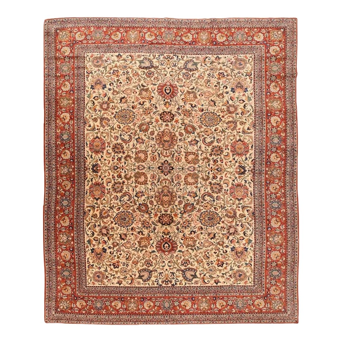 Fine Antique Persian Kashan Rug 10'11'' X 14'0'' (1 of 3)
