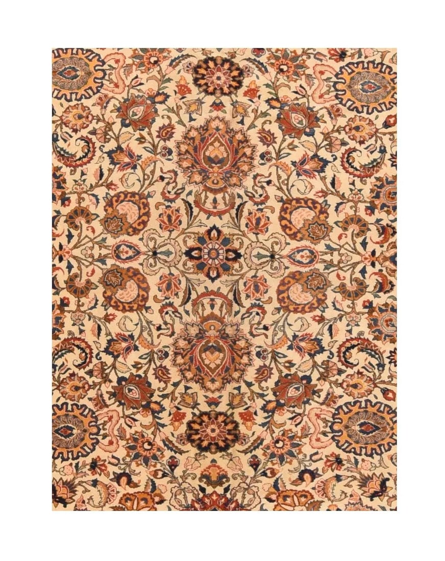 Fine Antique Persian Kashan Rug 10'11'' X 14'0'' - 3