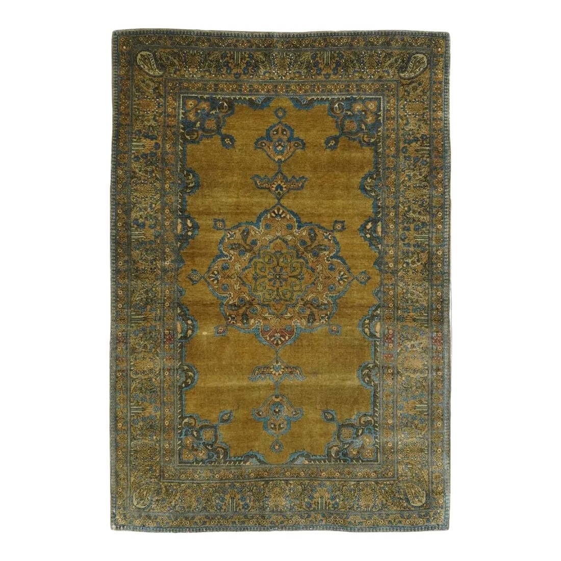 Late 18th Century Antique Kashan Rug 3'4'' x 4'10'': Antique Kashan Rug 3'4'' x 4'10''. Condition: Alterations: Unknown Imperfections: Some Imperfections Condition Notes: Good Dimensions: Height: 0.01 in. Width: 40 in. Depth: 58 in. Category: Rugs