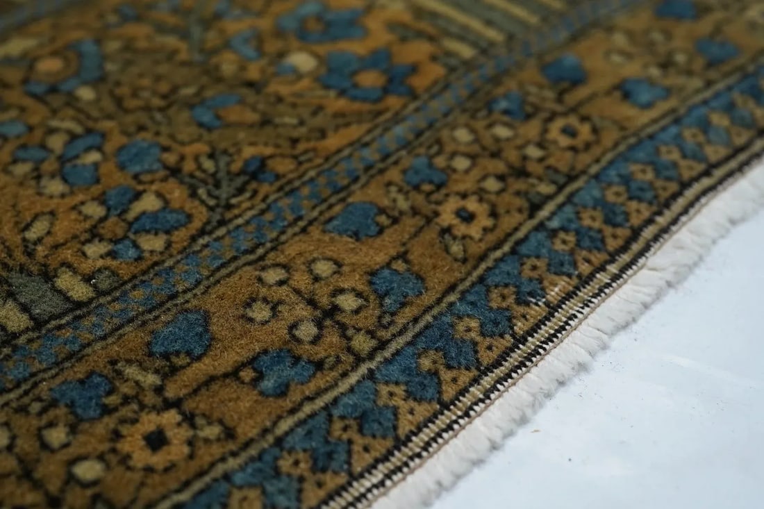 Late 18th Century Antique Kashan Rug 3'4'' x 4'10'' - 4