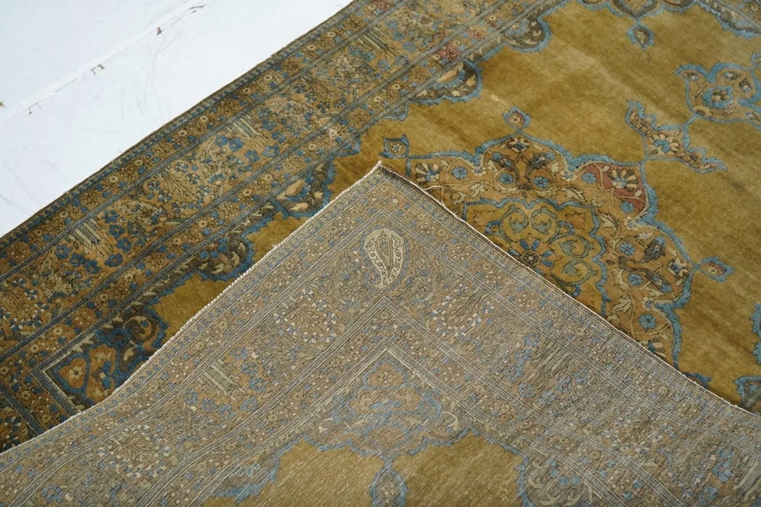 Late 18th Century Antique Kashan Rug 3'4'' x 4'10'' - 9
