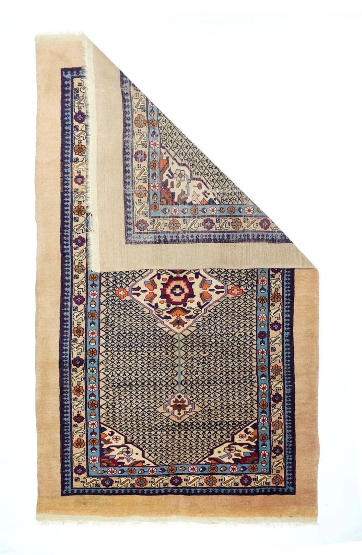 Antique Sarab Rug 4'2'' x 7'0'' - 4