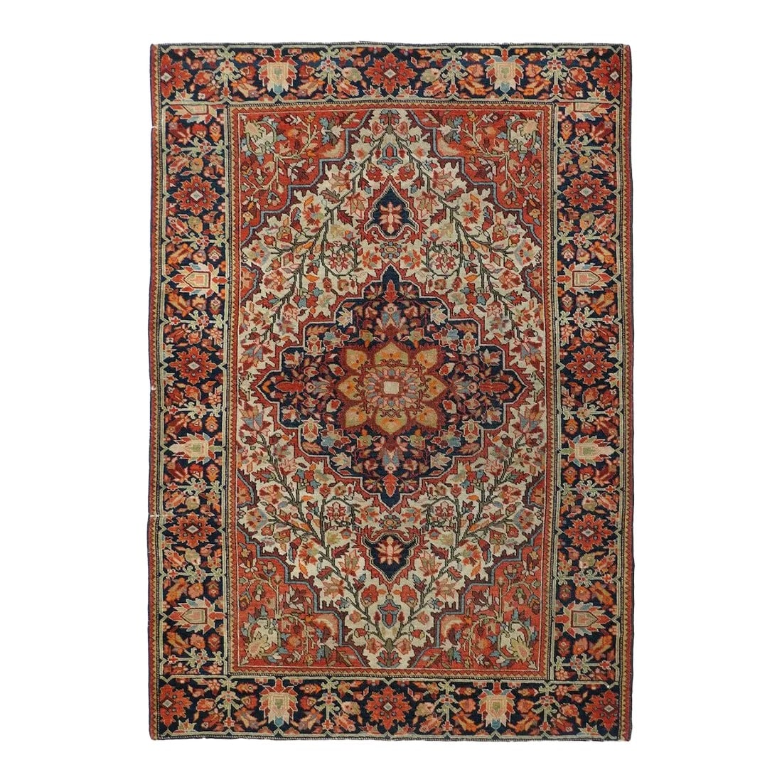 Late 18th Century Antique Farahan Sarouk Rug 3'4'' x 4'10'' (1 of 12)