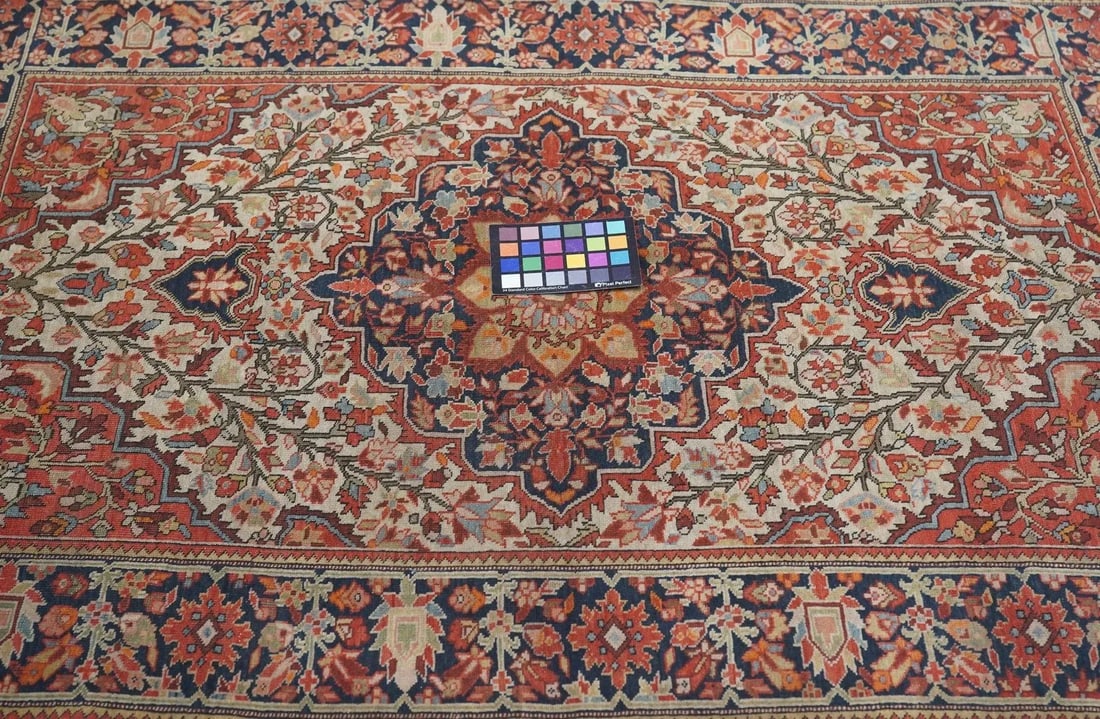 Late 18th Century Antique Farahan Sarouk Rug 3'4'' x 4'10'' - 2