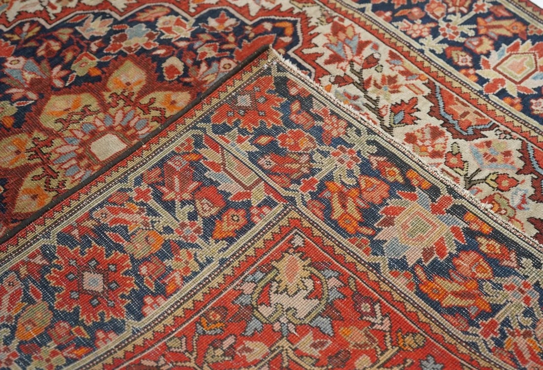 Late 18th Century Antique Farahan Sarouk Rug 3'4'' x 4'10'' - 4