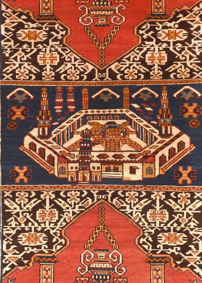 Antique Shirvan Rug 3'11'' x 5'5'' - 3